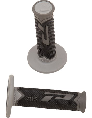 Punhos Offroad de densidade tripla 788 Closed End Preto / Cinza / Cinza Escuro PRO GRIP PA078800GRGN