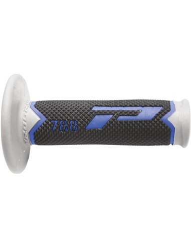 Punhos Offroad de densidade tripla 788 Closed End Preto / Cinza / Azul PRO GRIP PA078800BLGN