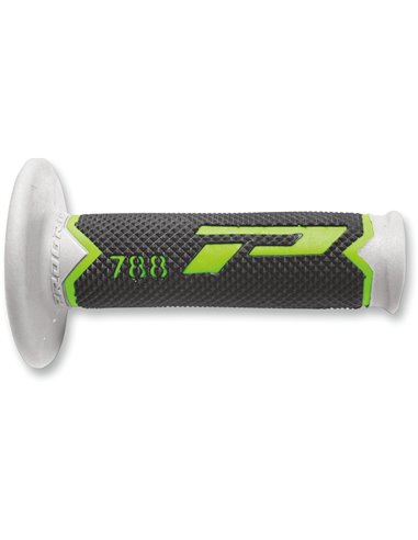 Poignées Offroad Triple Density 788 Closed End Noir / Gris / Vert PRO GRIP PA078800VEGN