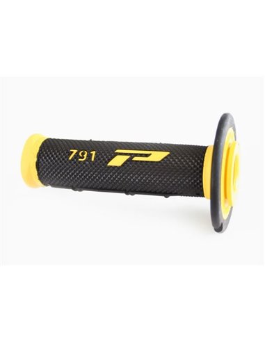 Punhos Offroad de Dupla Densidade 791 Closed End Preto / Amarelo PRO GRIP PA079100GI02