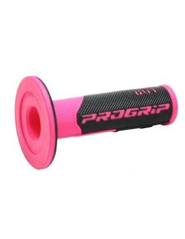 Punhos Offroad de Dupla Densidade 801 Closed End Black / Fluo Pink PRO GRIP PA080100FX02