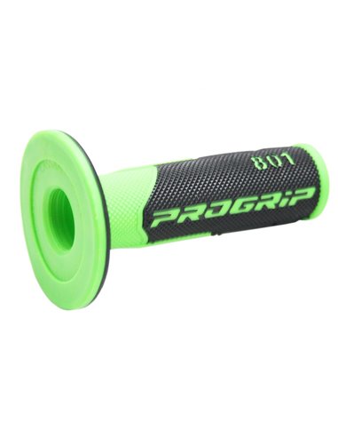 Poignées Offroad Double Density 801 Closed End Black / Fluo Green PRO GRIP PA080100VF02