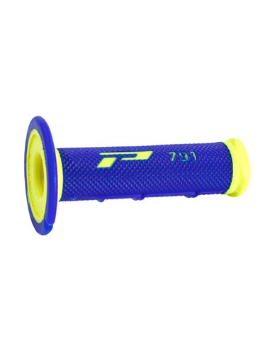 Puños Double Density Offroad 791 Closed End Fluo Yellow/Blue PRO GRIP PA079100GIBL