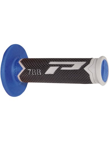 Poignées Offroad Triple Density 788 Closed End Grey / Tm Blue / Black PRO GRIP PA078800TGAZ