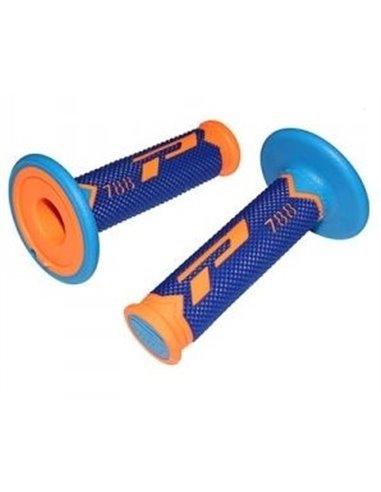 Poignées Offroad Triple Density 788 Closed End Orange Fluo / Bleu / Bleu Clair PRO GRIP PA078800AFBA