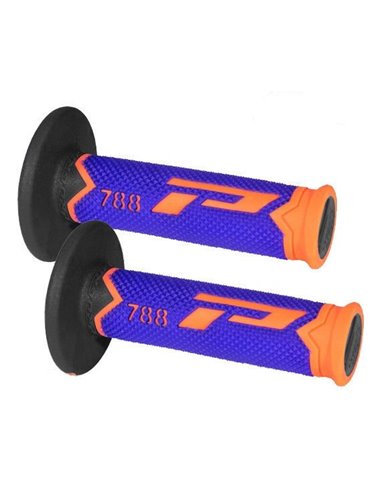 Grips Triple Density Offroad 788 Closed End Fluo Orange/Blue/Black PRO GRIP PA078800AFBN