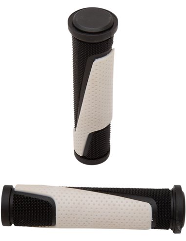 Punhos 807 Atv / Mtb Dupla Densidade Open End Preto / Branco PRO GRIP PA080722NEBI