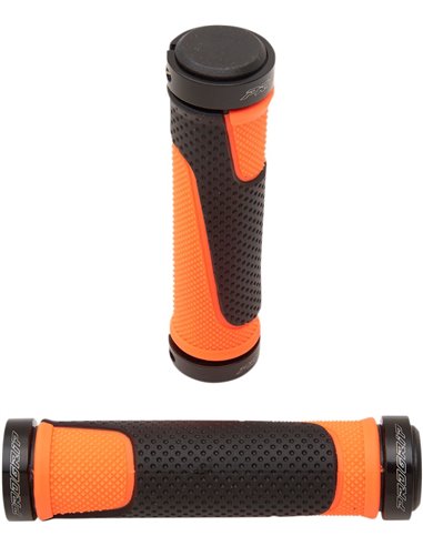 997 Atv/Mtb Lock On Double Density Grips Open End Fluo Orange/Black PRO GRIP PA099722AF02