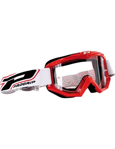 Goggles Offroad Race Line Red 3201 Lens Clear PRO GRIP PZ3201RO