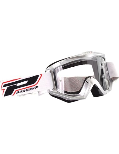 Goggles Offroad Race Line Silver 3201 Lens Clear PRO GRIP PZ3201AG