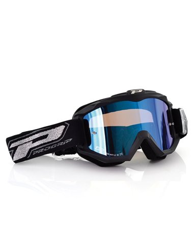 Gafas de motocross Offroad Fluo Mat Black 3204 Cristal de recambio para Gafas de motocross Cristal espejo Blue PRO GRIP PZ3204BL