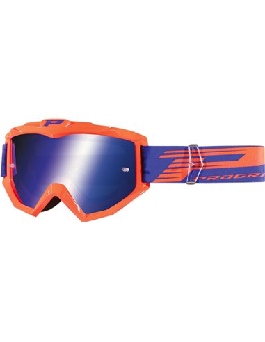 Gafas de motocross Atzaki 3201 Fluo Orange PRO GRIP PZ3201AFFL