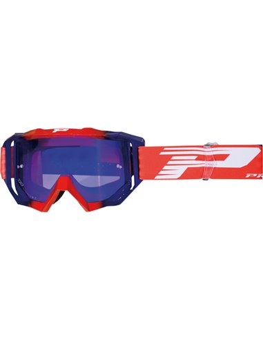 Óculos de motocross Venom Vermelho / Azul PRO GRIP PZ3200ROBLFL