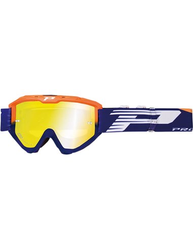 Gafas de motocross Riot Fluor/Blue PRO GRIP PZ3450AFBLFL