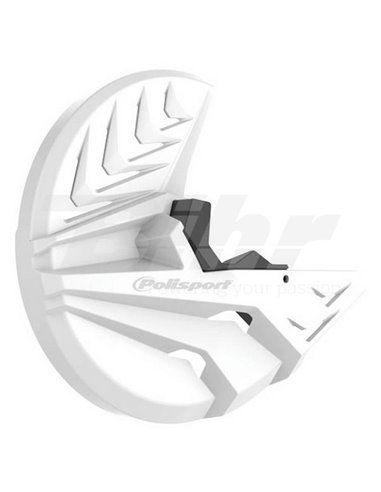 Honda CRF 250R/450R - Proteção de Disco e Pé de forquilha Branco - Modelos 2010-14 Polisport 8155100002