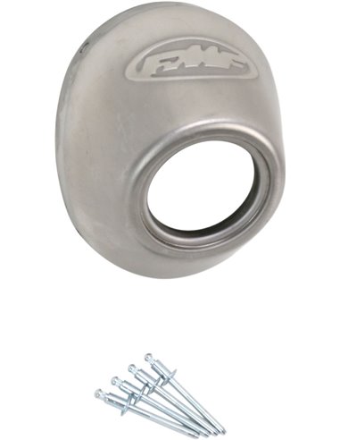 FMF Powercore 4 /Q4 Stainless Steel Straight Cut End Cap 040634