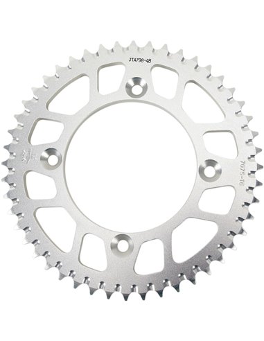 Rear sprocket JTA798.48 LIGHTWEIGHT 48 teeth 428 PITCH NATURAL 7075-T6 ALUMINUM ALLOY