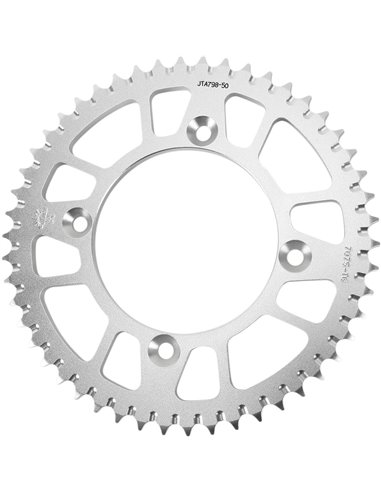 Rear sprocket JTA798.50 LIGHTWEIGHT 50 teeth 428 PITCH NATURAL 7075-T6 ALUMINUM ALLOY