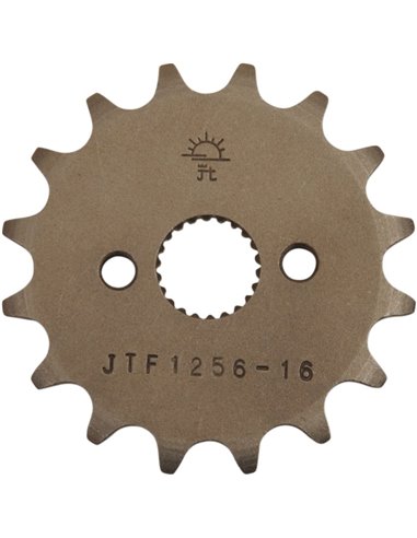 Front drive sprocket JTF1256.16 16 teeth 420 PITCH NATURAL STEEL