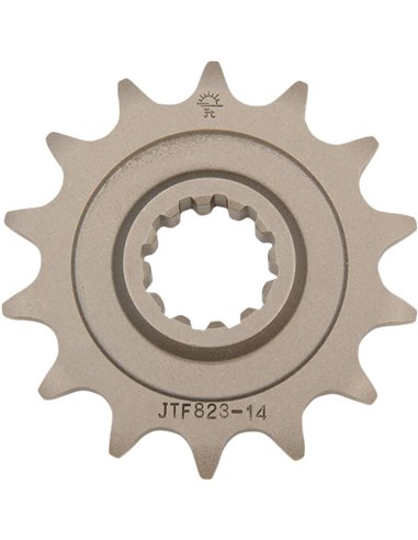 Front drive sprocket JTF823.14 14 teeth 520 PITCH NATURAL STEEL