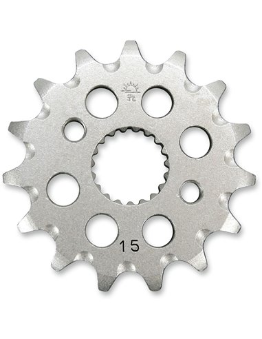 Front drive sprocket JTF1310.15SC SELF CLEANING 15 teeth 420 PITCH NATURAL STEEL