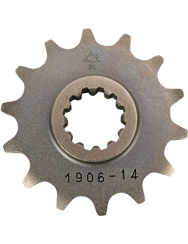 Front drive sprocket JTF1906.14 14 teeth 420 PITCH NATURAL STEEL