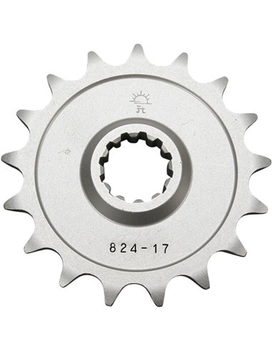 Front drive sprocket JTF824.17 17 teeth 520 PITCH NATURAL STEEL