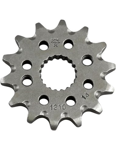 Front drive sprocket JTF1310.14SC SELF CLEANING 14 teeth 420 PITCH NATURAL SCM420 CHROMOLY STEEL ALLOY