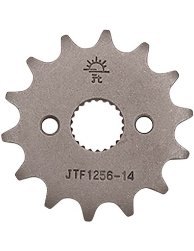 Front drive sprocket JTF1256.14 14 teeth 420 PITCH NATURAL STEEL