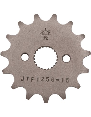 Front drive sprocket JTF1256.15 15 teeth 420 PITCH NATURAL STEEL