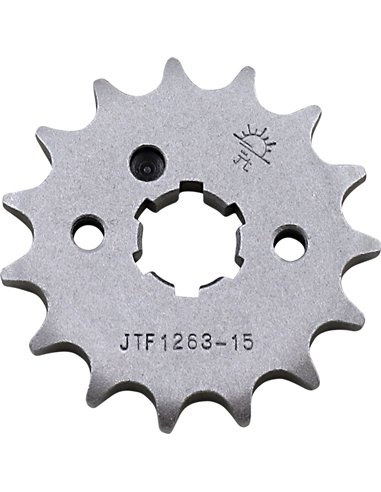 Front drive sprocket JTF1263.15 15 teeth 420 PITCH NATURAL STEEL