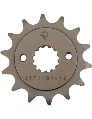 Front drive sprocket JTF1401.14 14 teeth 520 PITCH NATURAL STEEL