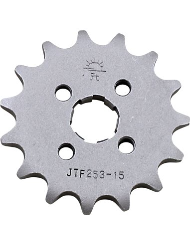 Front drive sprocket JTF253.15 15 teeth 420 PITCH NATURAL STEEL