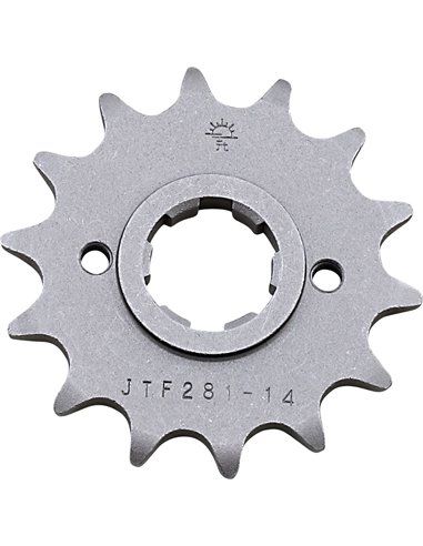 Front drive sprocket JTF281.14 14 teeth 520 PITCH NATURAL STEEL