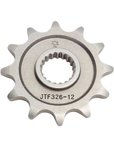 Front drive sprocket JTF326.12 12 teeth 520 PITCH NATURAL STEEL