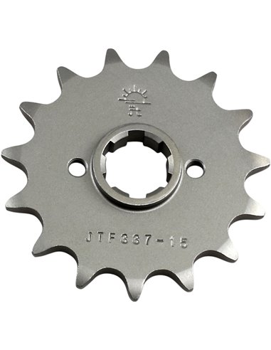 Front drive sprocket JTF337.15 15 teeth 520 PITCH NATURAL STEEL