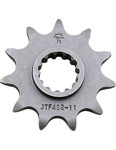 Front drive sprocket JTF432.11 11 teeth 520 PITCH NATURAL STEEL