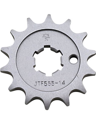 Front drive sprocket JTF555.14 14 teeth 428 PITCH NATURAL STEEL