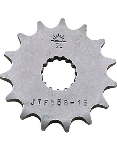 Front drive sprocket JTF558.15 15 teeth 428 PITCH NATURAL STEEL