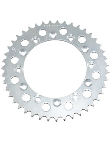 Rear sprocket JTR245 / 2.43 43 teeth 520 PITCH NATURAL C49 HIGH CARBON STEEL