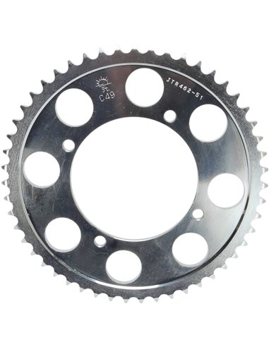 Rear sprocket JTR462.51 51 teeth 428 PITCH NATURAL C49 HIGH CARBON STEEL