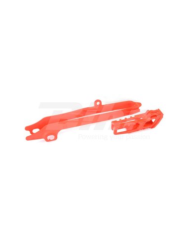 Guia de corrente + braço oscilante Polisport vermelho Honda 90607