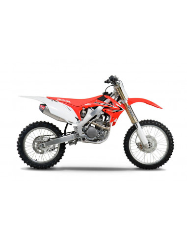 Línia completa escapament Yoshimura RS-4, inox, Silenciós alumini i tapa carbó, Honda CRF250R