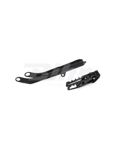 Chain guide + Polisport swingarm skid black Honda 90624