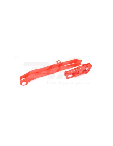 Guia de corrente + braço oscilante Polisport vermelho Honda 90608