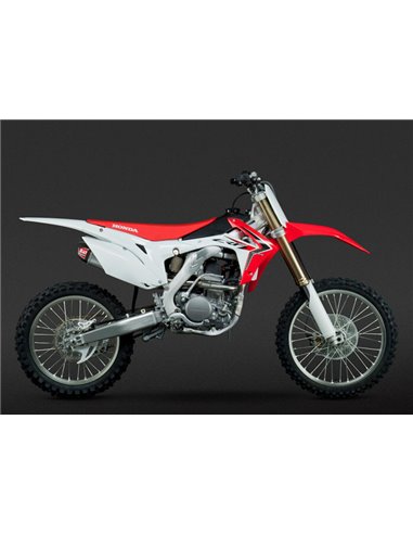 Complete line double exhaust Yoshimura Signature RS-9E, stainless steel, Silent aluminum, CRF250R