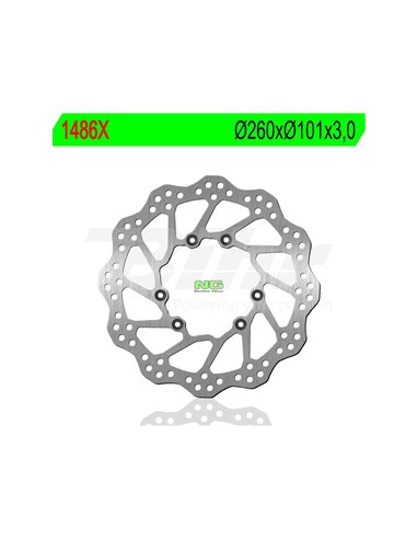 Disc de fre ondulat NG 1486X Posició: Davantera