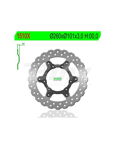 Disc de fre NG 1510X 259,5 x 101 x 3,0