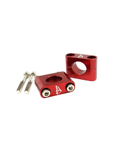 Grampos de guiador de teste 28,6 mm vermelho apico FATBARR