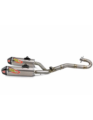 Complete exhaust line Pro Circuit T-6 Honda CRF250R: stainless steel, titanium silencer